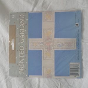 ✨️💲3️⃣ ✨️ New Religious Scroll Cross Printed Garland Hanging Decor Confirmation